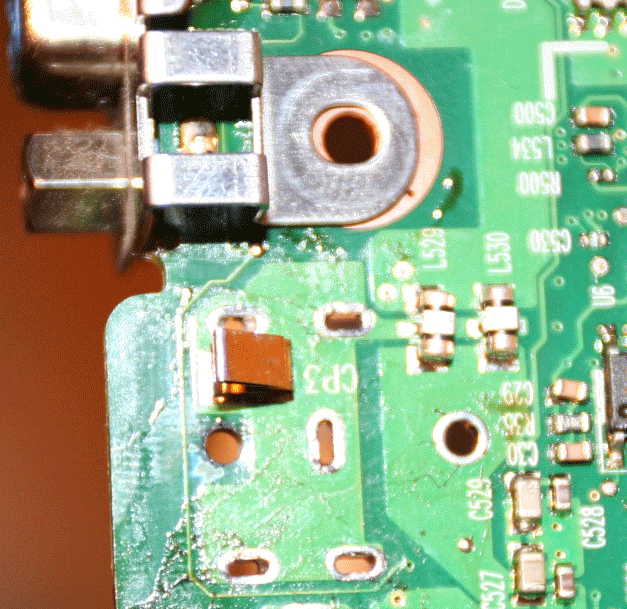 agujeros del conector