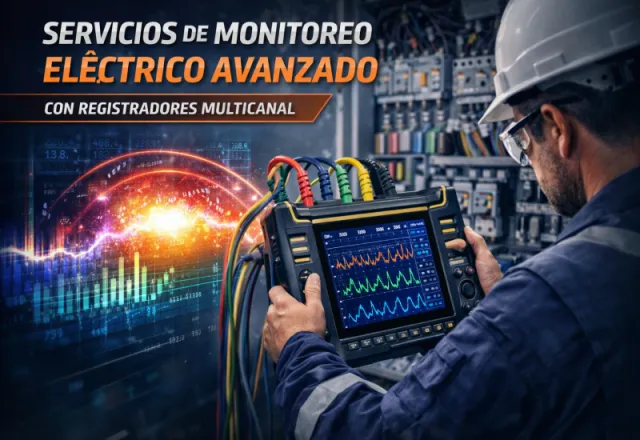 Servicio y pruebas con osciloscopio multicanal grabador de señales analogicas